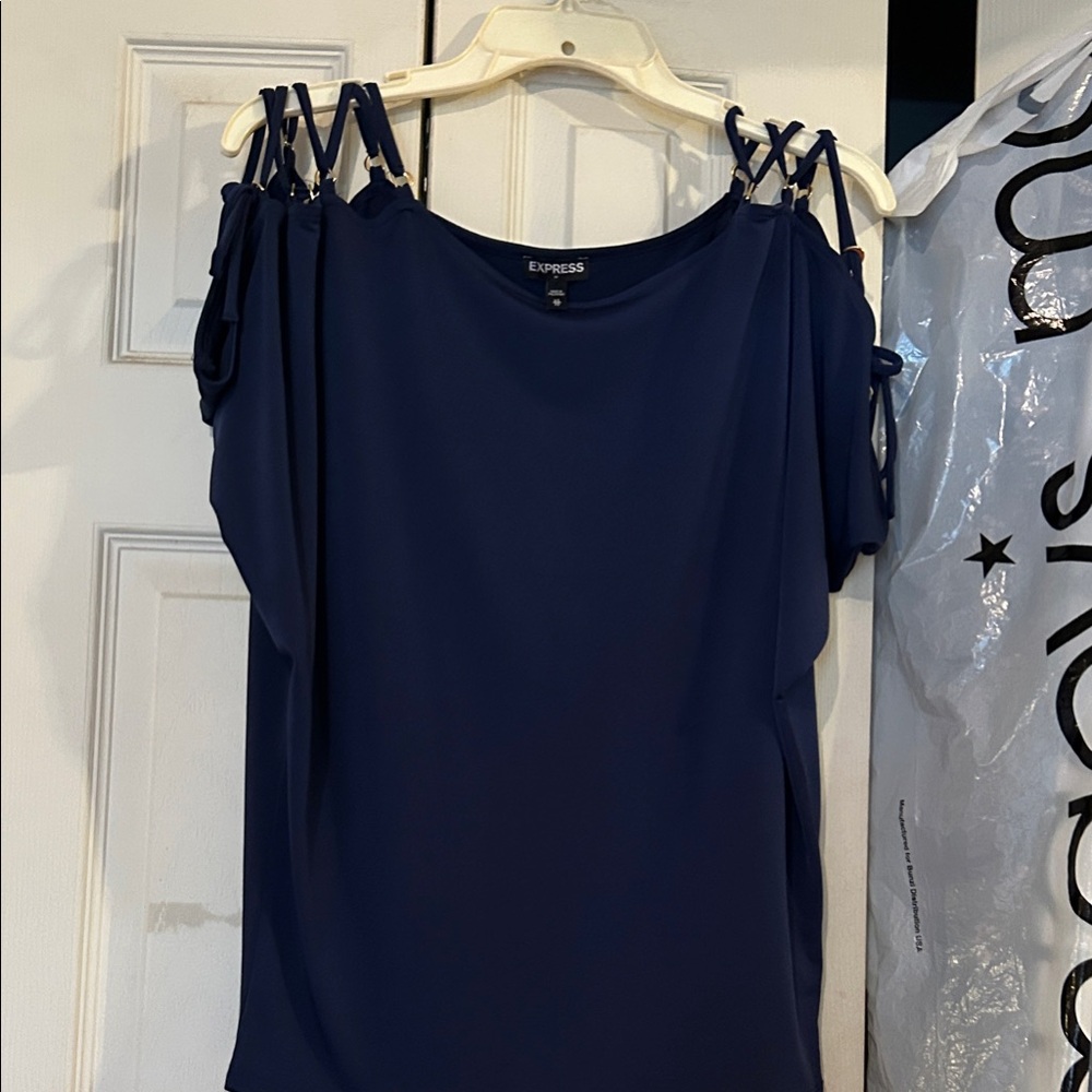 Express Dark Blue Women's Blouse